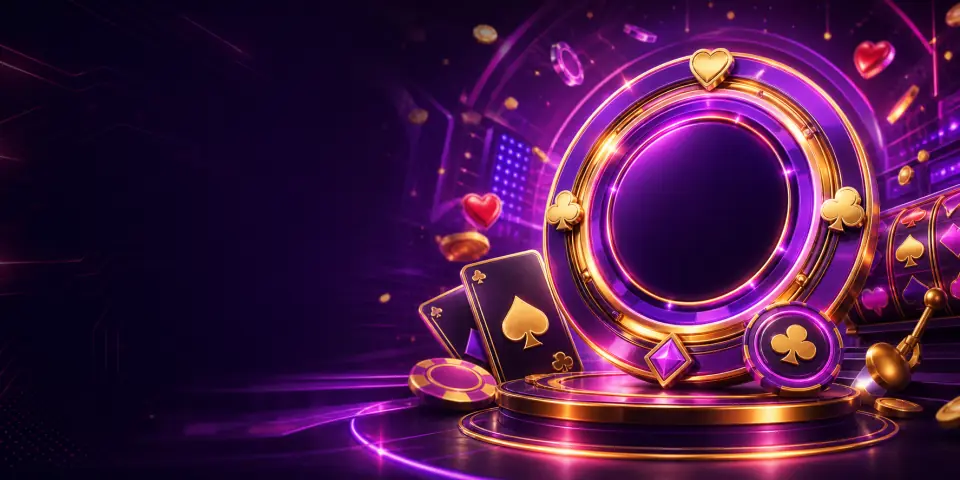 Minh họa bắn cá WIN79 với phong cách tím vàng